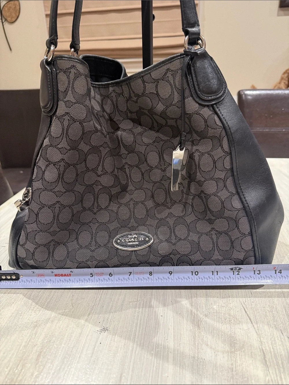 Coach Eidie 31 Signature Canvas Shoulder Bag